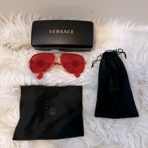 Versace VE 2233 Sunglasses - Red - Picture 1 of 3